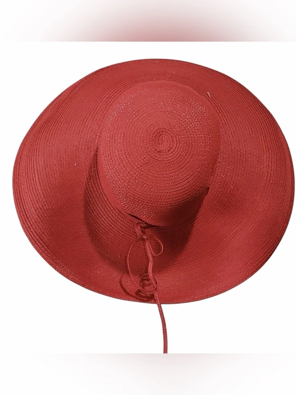 The Scala Collection wide brim red beach hat